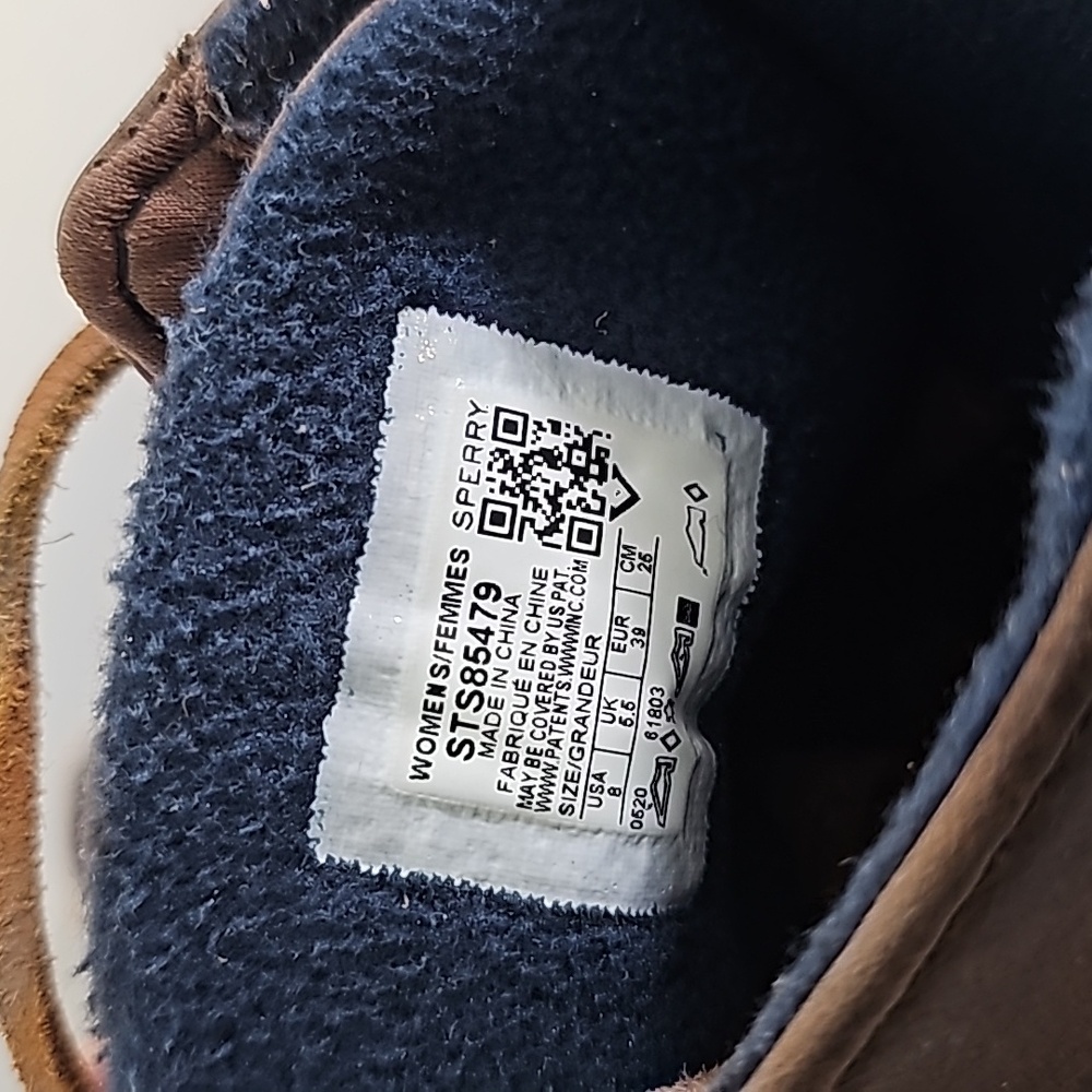 Like New Saltwater Heel Navy Blue Duck Boots Size 8M - Picture 6 of 8